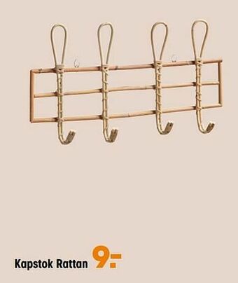 Kwantum Kapstok rattan aanbieding
