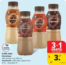 Carrefour Caffè latte Carrefour aanbieding