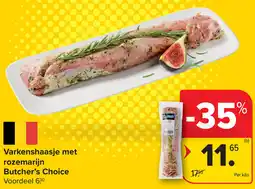 Carrefour Varkenshaasje met rozemarijn Butcher's Choice aanbieding
