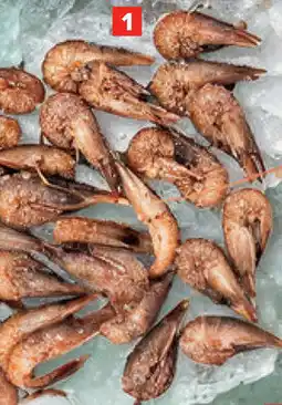 Carrefour Ongepelde grijze jumbogarnalen aanbieding