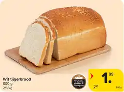 Carrefour Wit tijgerbrood aanbieding