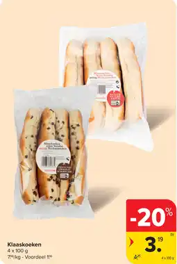 Carrefour Klaaskoeken aanbieding