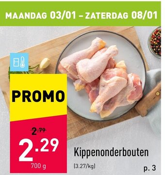 ALDI Kippenonderbouten 700g aanbieding
