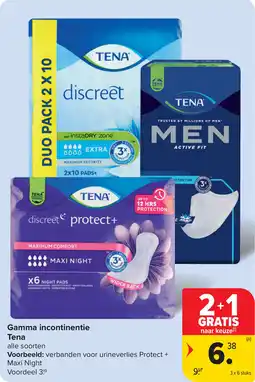 Carrefour Gamma incontinentie Tena aanbieding
