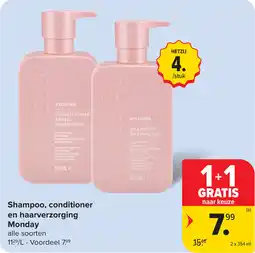 Carrefour Shampoo, conditioner en haarverzorging Monday aanbieding