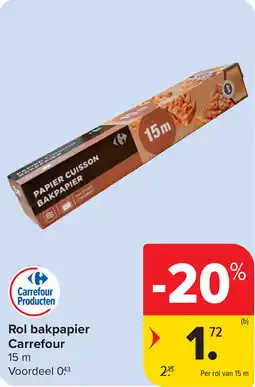 Carrefour Rol bakpapier Carrefour aanbieding