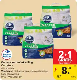 Carrefour Gamma kattenbakvulling Carrefour aanbieding