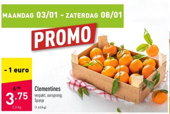 ALDI Clementines 2,3 kg aanbieding