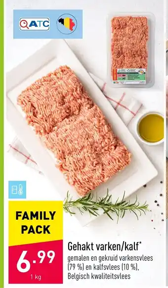 ALDI Gehakt varken/kalf 1 kg aanbieding