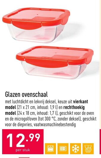 Glazen ovenschaal