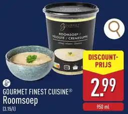 ALDI Gourmet Finest Cuisine Roomsoep aanbieding
