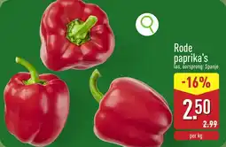 ALDI Rode Paprika's aanbieding