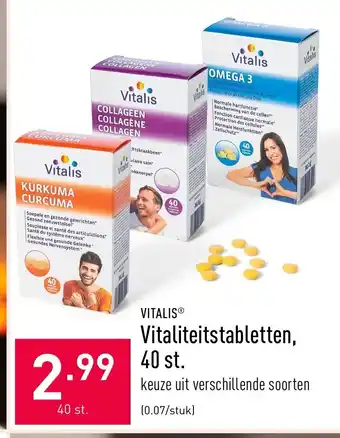 ALDI Vitalis Vitaliteitstabletten, 40 st. aanbieding