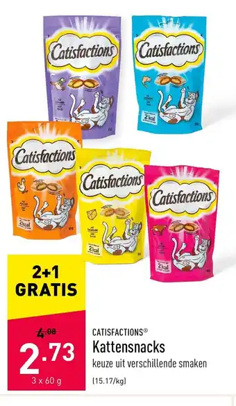 Catisfactions Kattensnacks 3 x 60 g