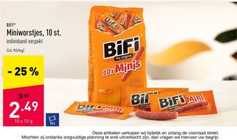 ALDI Bifi Miniworstjes, 10 st. aanbieding