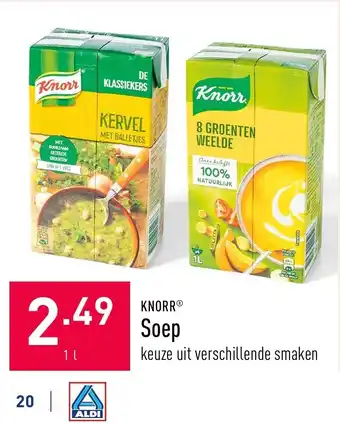 ALDI Knorr Soep 1 L aanbieding