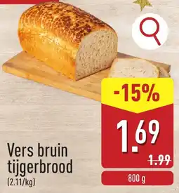 ALDI Vers bruin tijgerbrood aanbieding