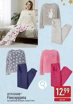 ALDI Up2fashion Fleecepyjama aanbieding