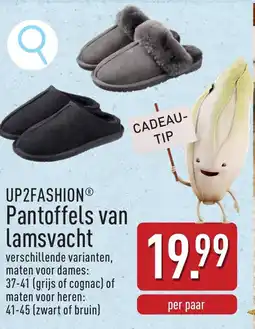 ALDI Up2fashion Pantoffels van Lamsvacht aanbieding