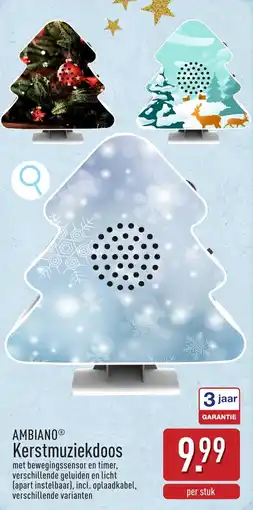 ALDI Ambiano Kerstmuziekdoos aanbieding