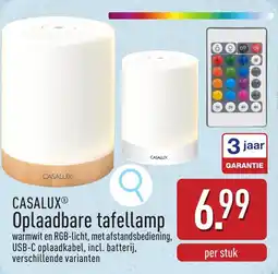 ALDI Casalux Oplaadbare tafellamp aanbieding