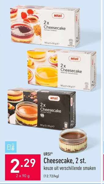 ALDI Ursi Cheesecake, 2 st. aanbieding