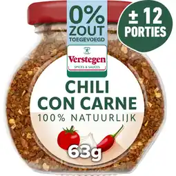 Albert Heijn Verstegen Chili con carne kruidenmix aanbieding