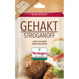 Albert Heijn Verstegen Kruidenmix voor gehakt stroganoff aanbieding