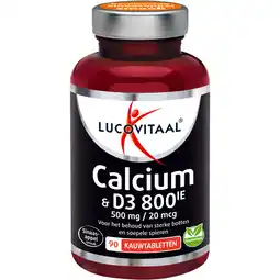 Albert Heijn Lucovitaal Calcium & D3 500mg/20mcg aanbieding