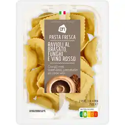 Albert Heijn AH Ravioli brasato funghi e vino rosso aanbieding