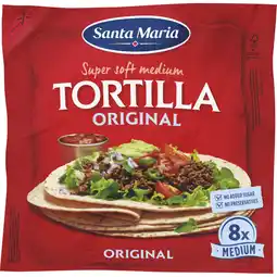 Albert Heijn Santa Maria Tortilla wraps original 8x medium aanbieding