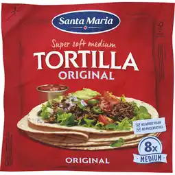 Albert Heijn Santa Maria Tortilla wraps original 8x medium aanbieding