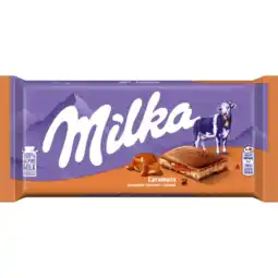 Albert Heijn Milka Chocoladereep karamel aanbieding