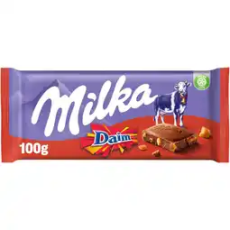 Albert Heijn Milka Chocoladereep Daim aanbieding