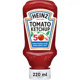 Albert Heijn Heinz Tomato ketchup 50% minder suikers & zout aanbieding