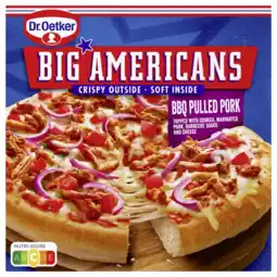 Albert Heijn Dr. Oetker Big Americans pizza BBQ pulled pork aanbieding