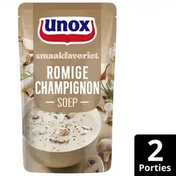 Albert Heijn Unox Romige champignonsoep aanbieding