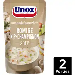 Albert Heijn Unox Romige kip-champignonsoep aanbieding