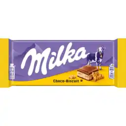 Albert Heijn Milka Chocoladereep choco-biscuit aanbieding