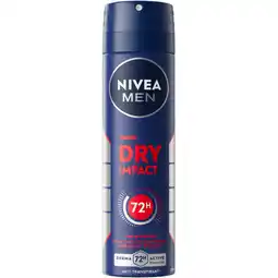 Albert Heijn NIVEA Men dry impact deodorant spray aanbieding