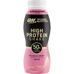 Albert Heijn Optimum Nutrition High protein shake strawberry aanbieding