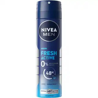 Albert Heijn NIVEA Men fresh active deodorant spray aanbieding