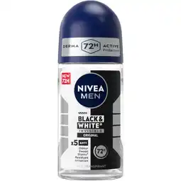 Albert Heijn NIVEA Men black & white deodorant roller aanbieding