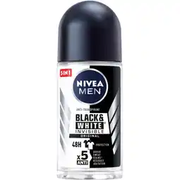 Albert Heijn NIVEA Men black & white deodorant roller aanbieding