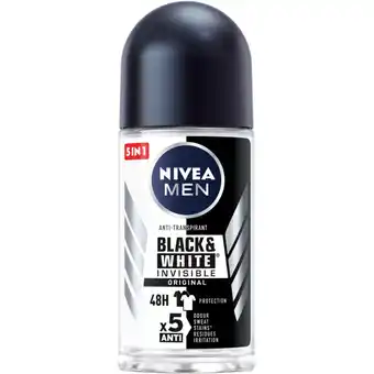 Albert Heijn NIVEA Men black & white deodorant roller aanbieding