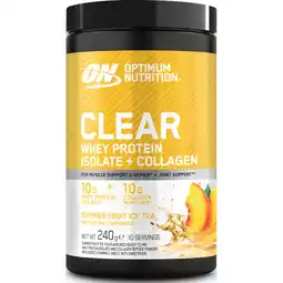 Albert Heijn Optimum Nutrition Clear whey + collagen summer ice tea aanbieding