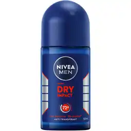 Albert Heijn NIVEA Men dry impact anti transpirant roller aanbieding