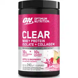 Albert Heijn Optimum Nutrition Clear whey + collagen apple & raspberry aanbieding