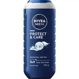 Albert Heijn NIVEA Men protect & care douchegel 3-in1 aanbieding