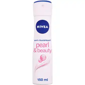 Albert Heijn NIVEA Pearl & beauty anti transpirant spray aanbieding